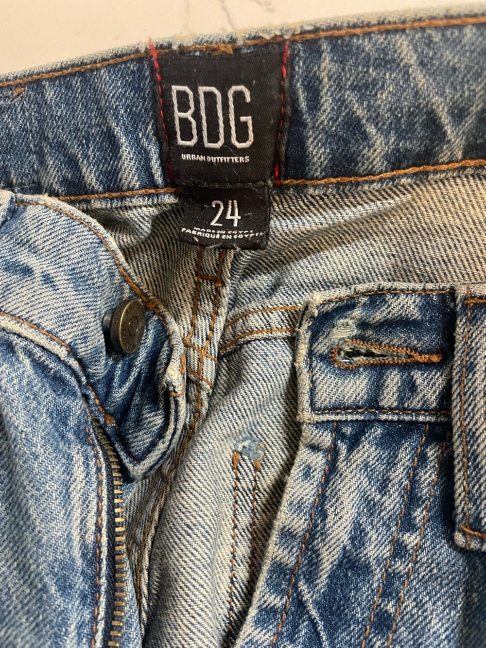 BDG Washed Light Blue High Waisted Jeans